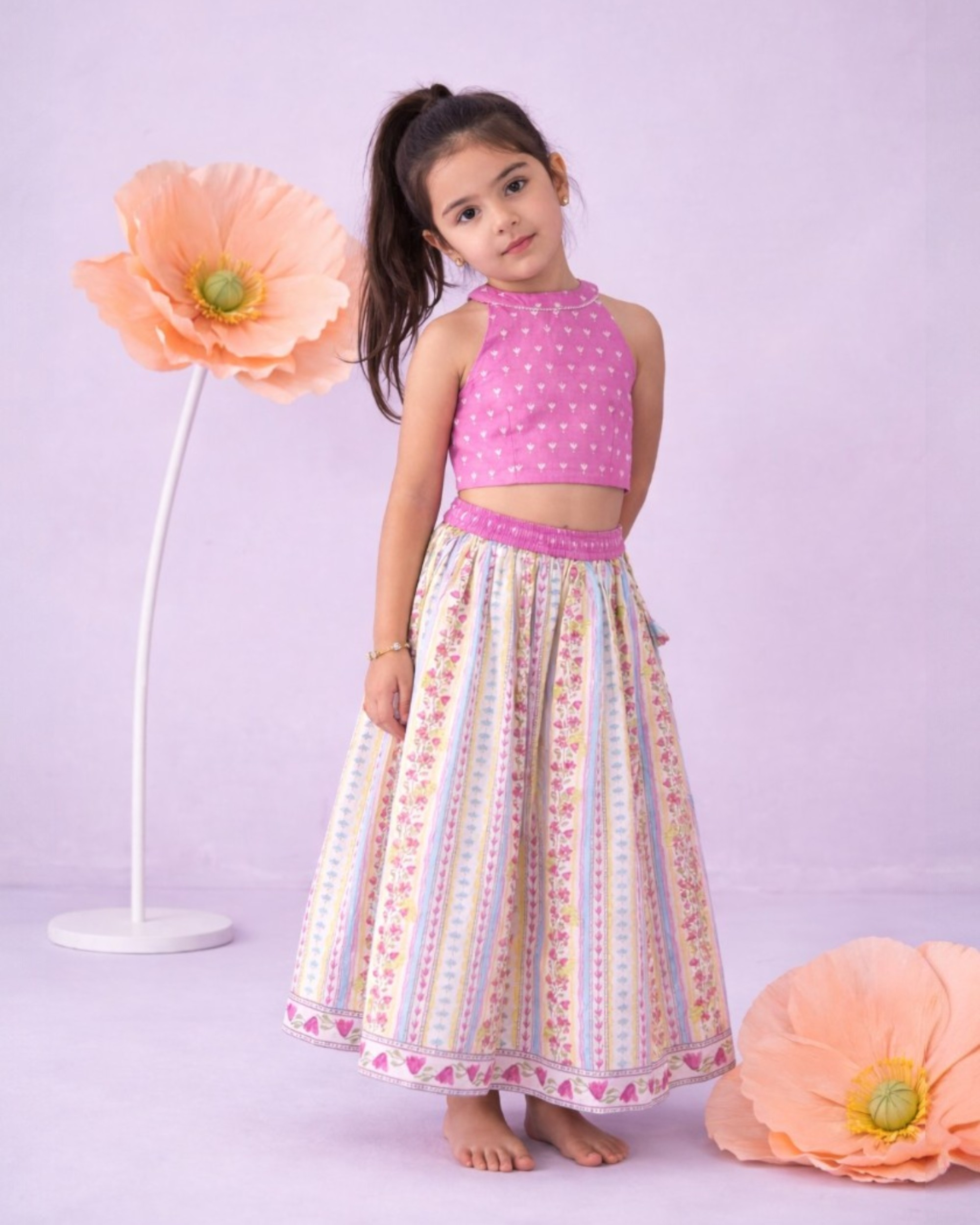 Lavendar Bloom Lehenga Set