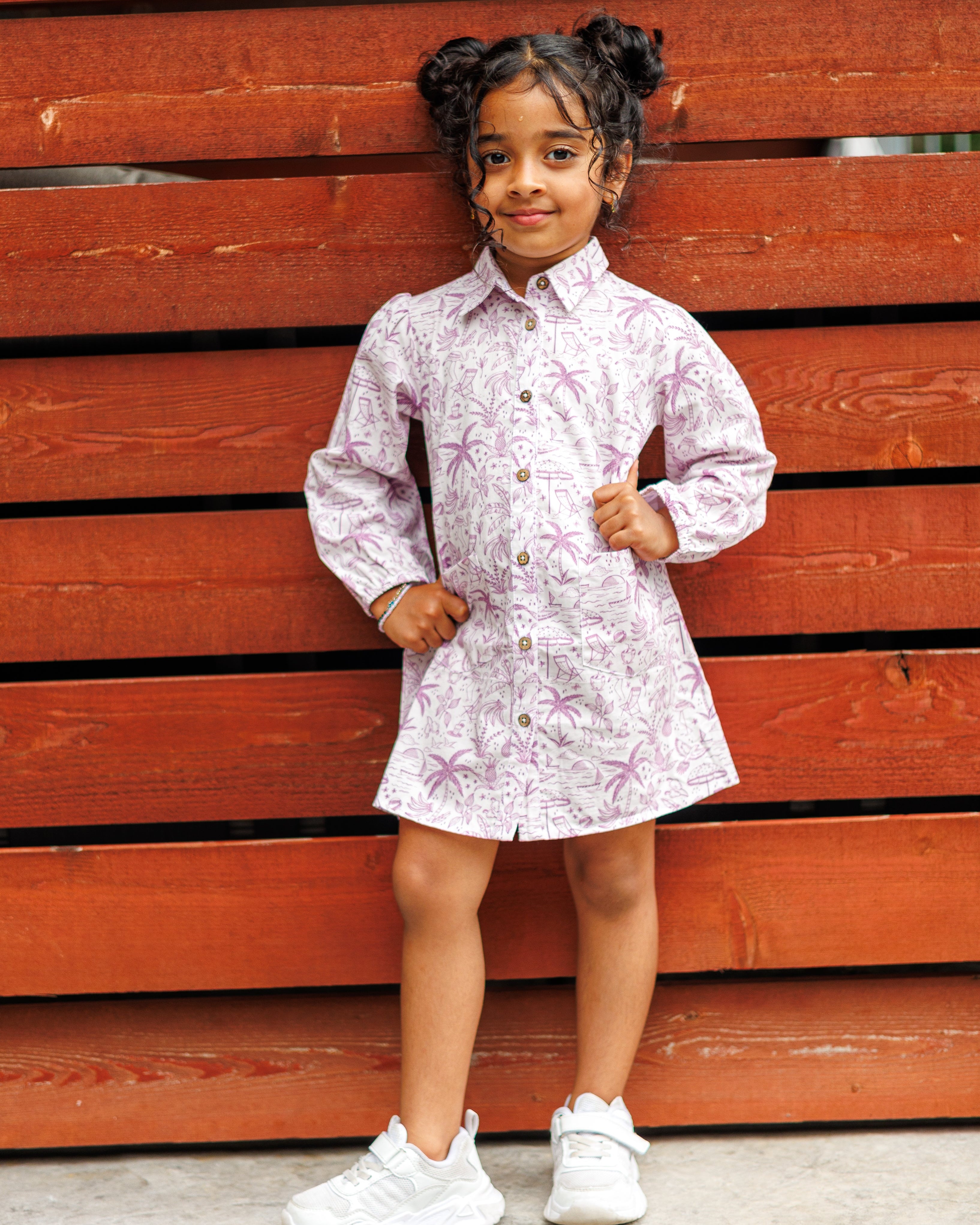 Island Adventure Shirt Dress