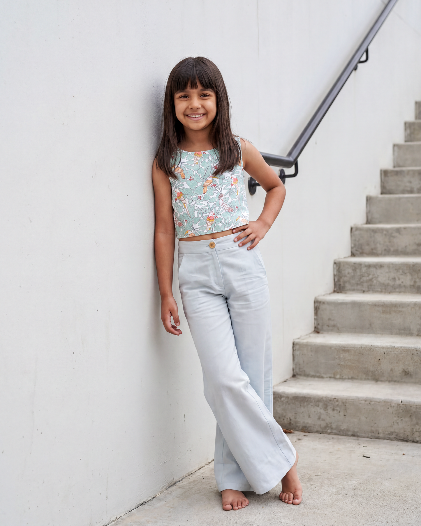 Jungle Chorus Palazzo and Crop Top