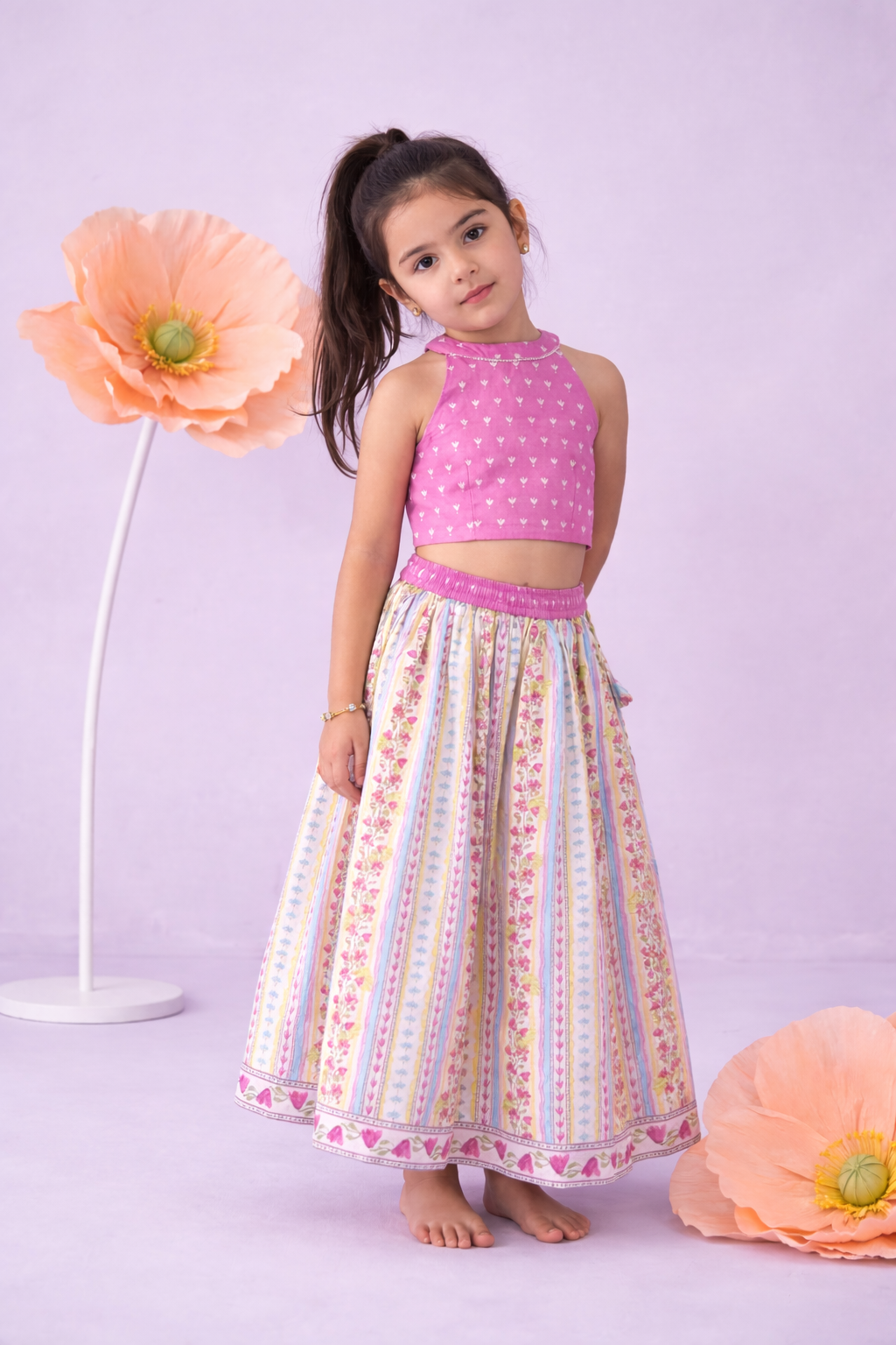 Lavendar Bloom Lehenga Set